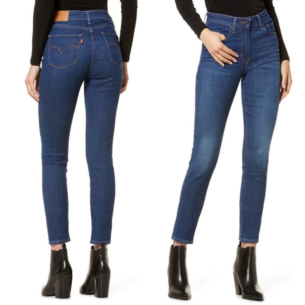 Levi’s 721 High Rise Skinny Jeans Classic 97% Cotton Blue Wash Size 25 x 30 New